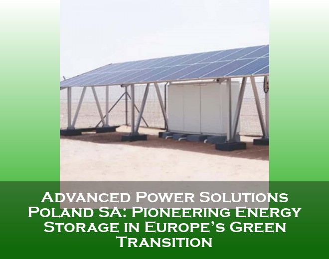 Advanced Power Solutions Poland SA: Pioneering Energy Storage in Europe’s Green Transition