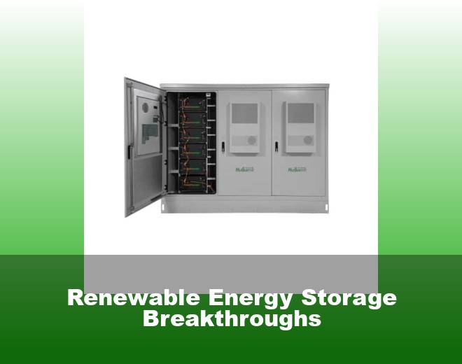 Renewable Energy Storage Breakthroughs