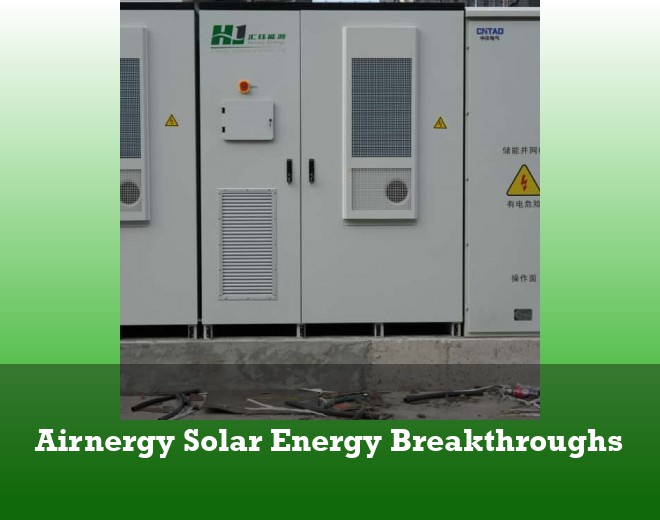 Airnergy Solar Energy Breakthroughs