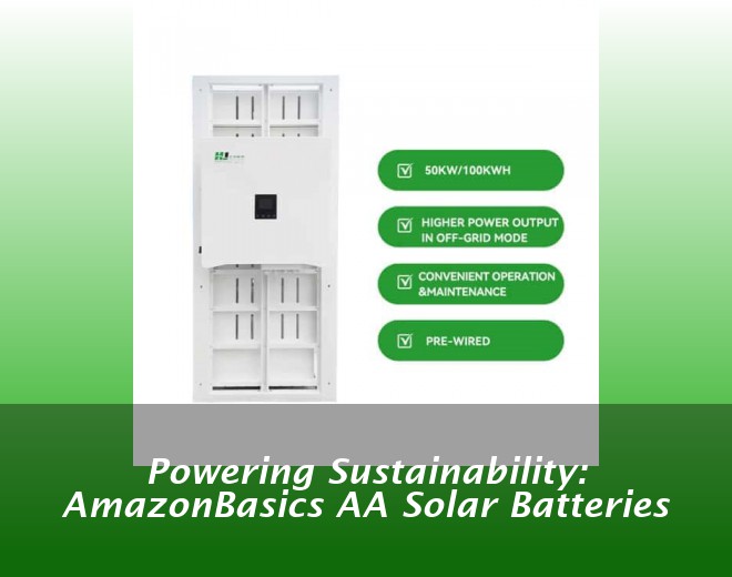 Powering Sustainability: AmazonBasics AA Solar Batteries
