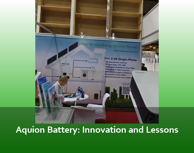 Aquion Battery: Innovation and Lessons