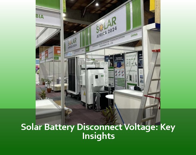 Solar Battery Disconnect Voltage: Key Insights