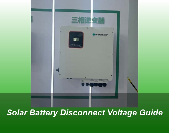 Solar Battery Disconnect Voltage Guide