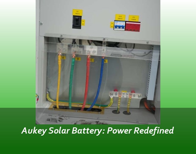 Aukey Solar Battery: Power Redefined