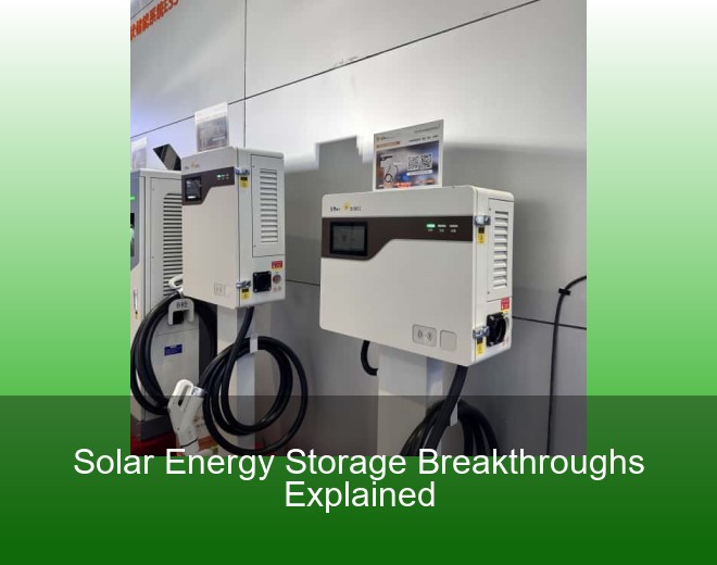 Solar Energy Storage Breakthroughs Explained