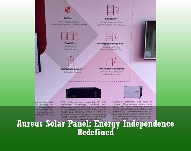 Aureus Solar Panel: Energy Independence Redefined