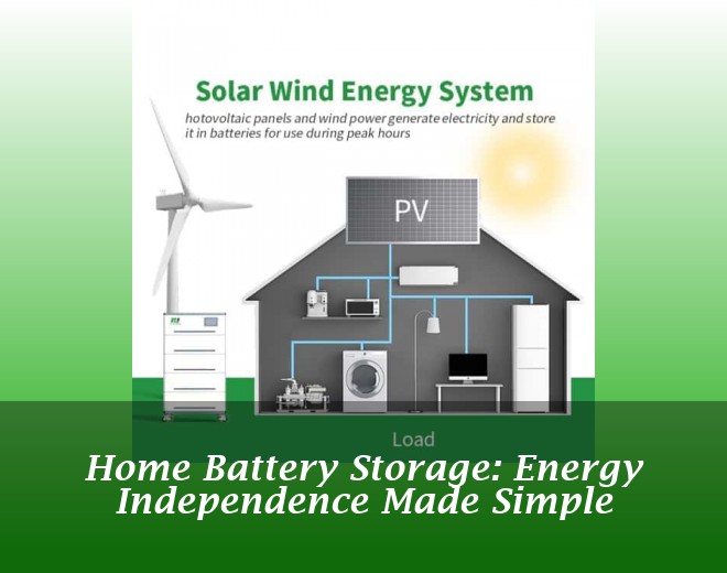 Home Battery Storage: Energy Independence Made Simple
