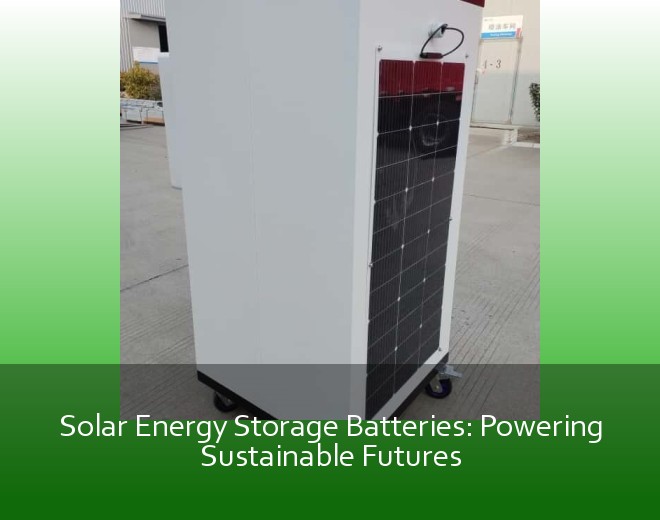Solar Energy Storage Batteries: Powering Sustainable Futures