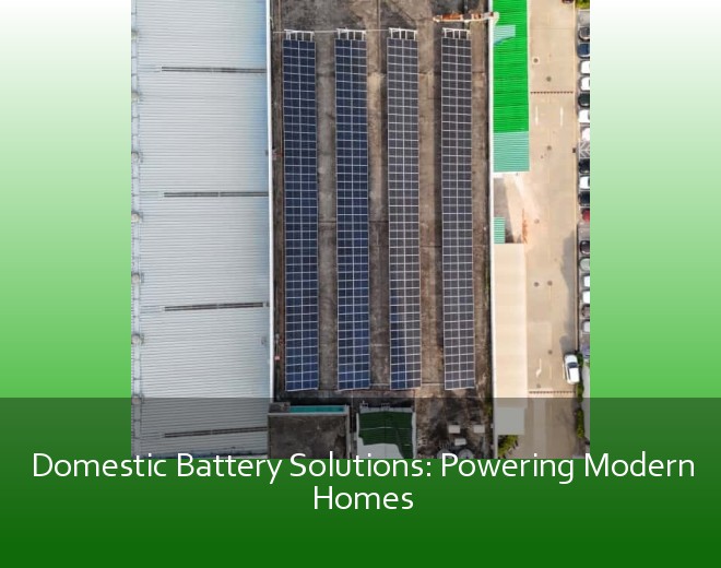 Domestic Battery Solutions: Powering Modern Homes