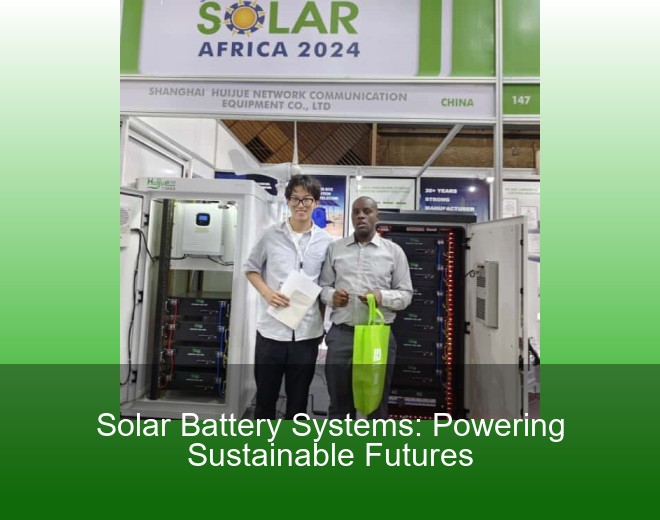Solar Battery Systems: Powering Sustainable Futures