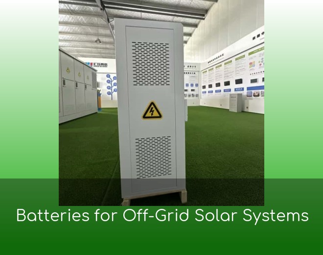 Batteries for Off-Grid Solar Systems
