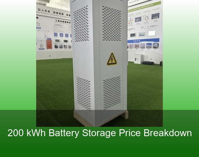 200 kWh Battery Storage Price Breakdown