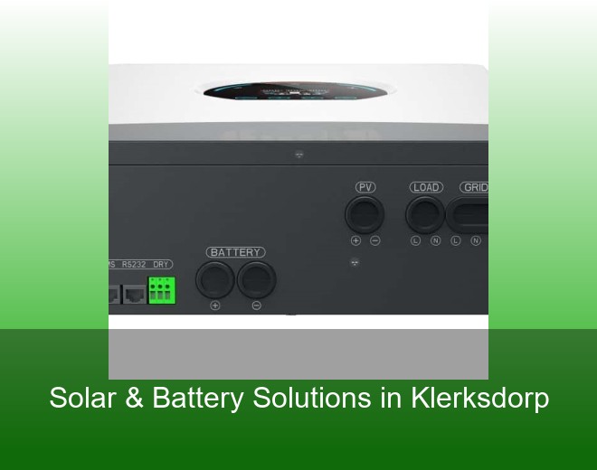 Solar & Battery Solutions in Klerksdorp