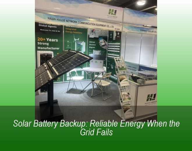 Solar Battery Backup: Reliable Energy When the Grid Fails