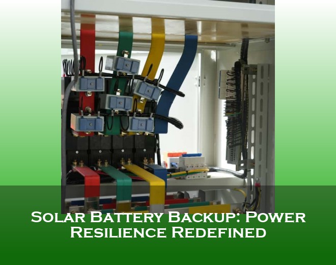 Solar Battery Backup: Power Resilience Redefined