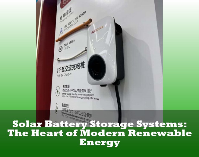 Solar Battery Storage Systems: The Heart of Modern Renewable Energy
