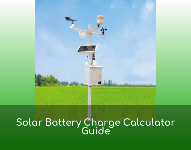Solar Battery Charge Calculator Guide