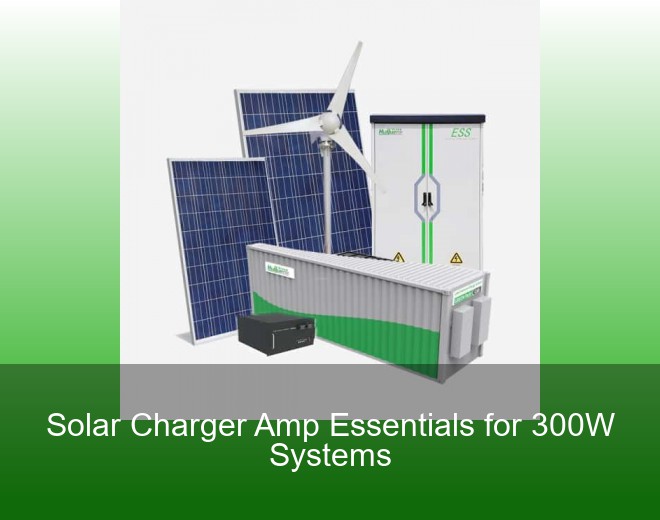 Solar Charger Amp Essentials for 300W Systems
