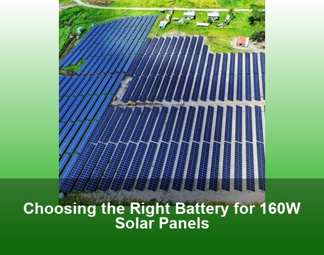 Choosing the Right Battery for 160W Solar Panels