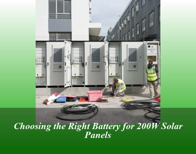 Choosing the Right Battery for 200W Solar Panels