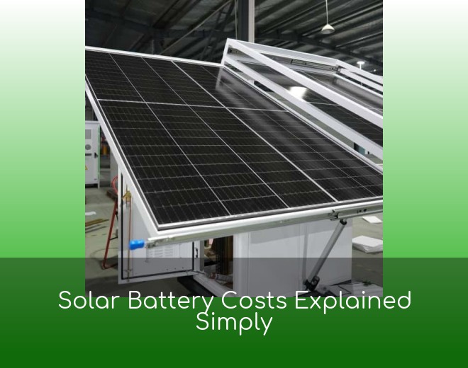 Solar Battery Costs Explained Simply