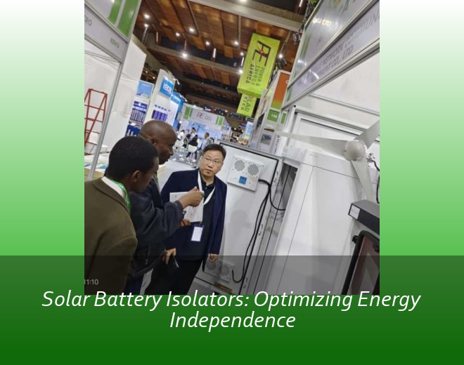 Solar Battery Isolators: Optimizing Energy Independence