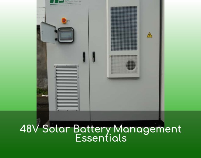 48V Solar Battery Management Essentials