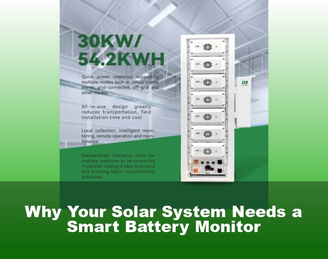 Why Your Solar System Needs a Smart Battery Monitor
