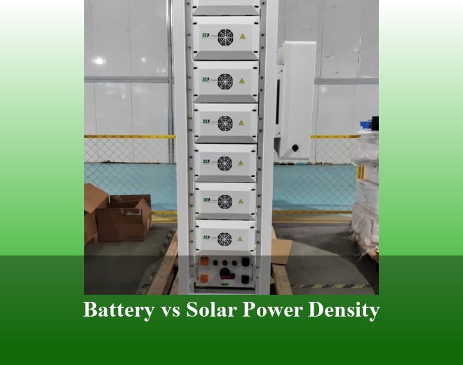 Battery vs Solar Power Density
