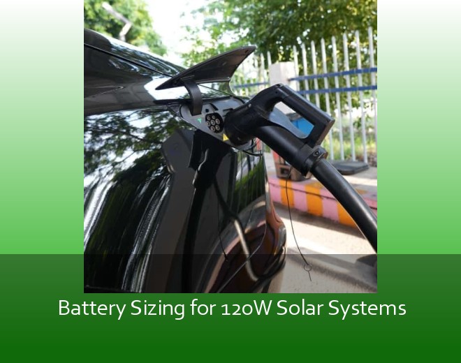 Battery Sizing for 120W Solar Systems
