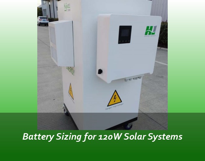 Battery Sizing for 120W Solar Systems