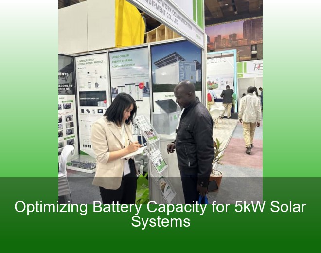 Optimizing Battery Capacity for 5kW Solar Systems