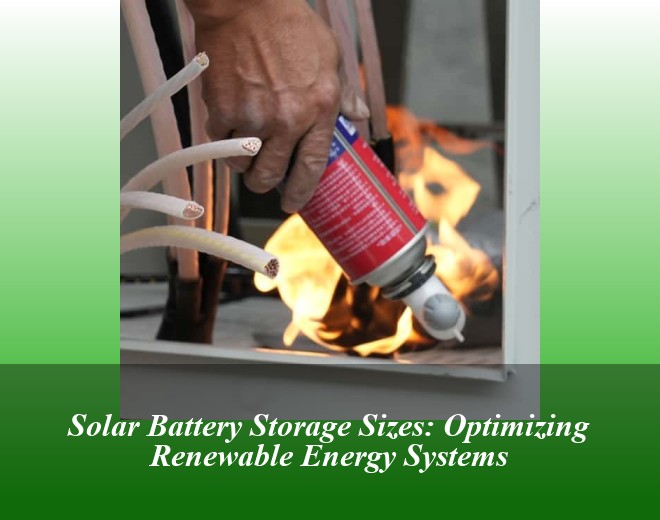Solar Battery Storage Sizes: Optimizing Renewable Energy Systems