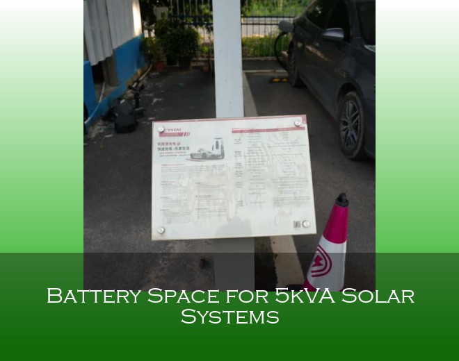Battery Space for 5kVA Solar Systems
