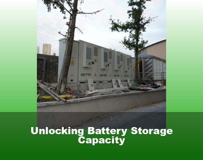Unlocking Battery Storage Capacity