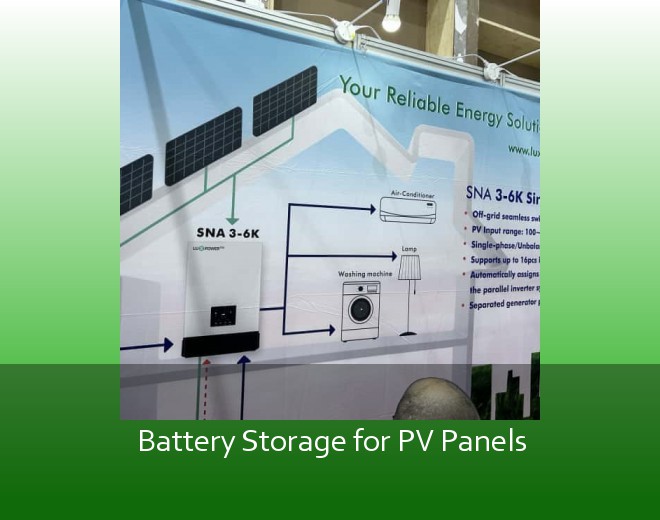 Battery Storage for PV Panels