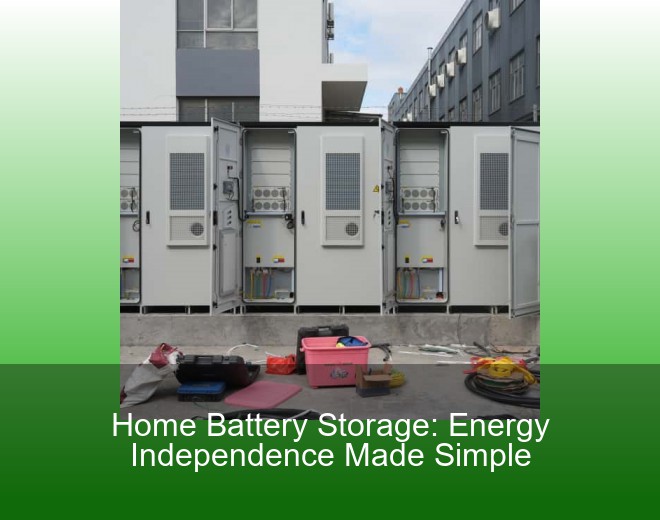 Home Battery Storage: Energy Independence Made Simple