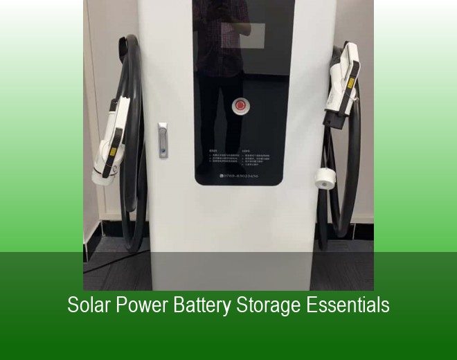 Solar Power Battery Storage Essentials