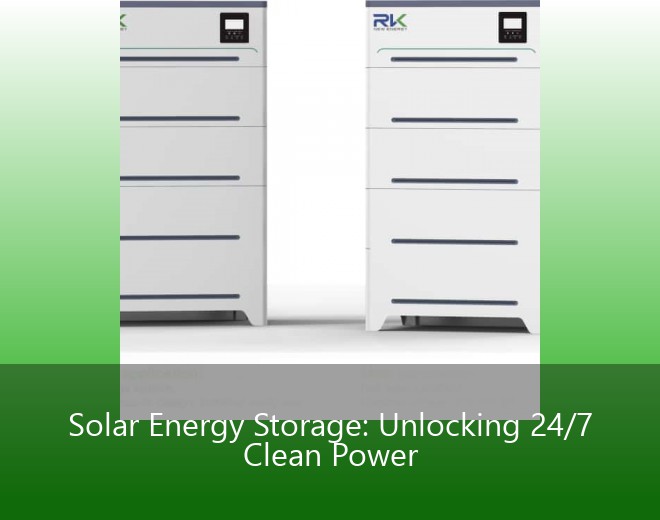 Solar Energy Storage: Unlocking 24/7 Clean Power