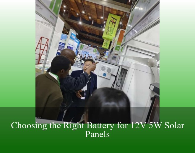 Choosing the Right Battery for 12V 5W Solar Panels