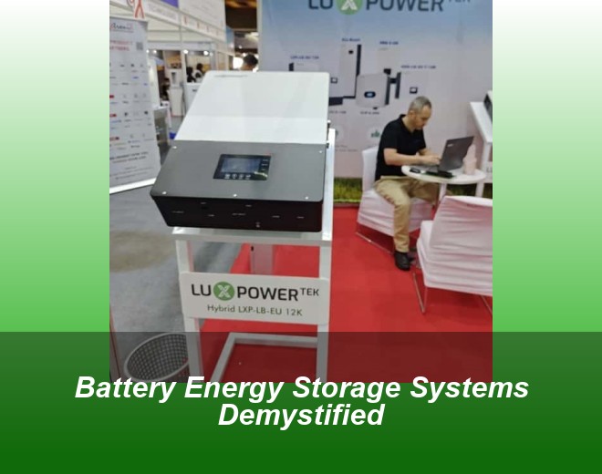 Battery Energy Storage Systems Demystified