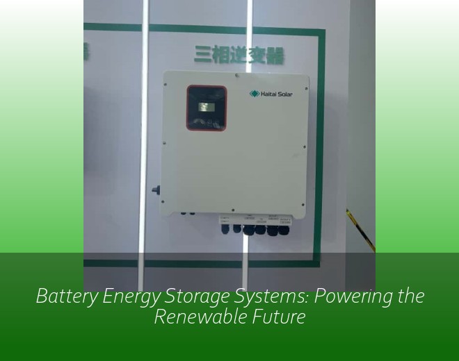 Battery Energy Storage Systems: Powering the Renewable Future