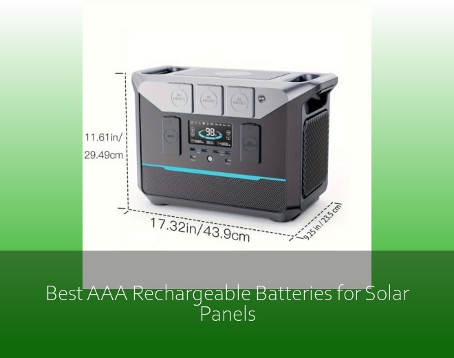 Best AAA Rechargeable Batteries for Solar Panels