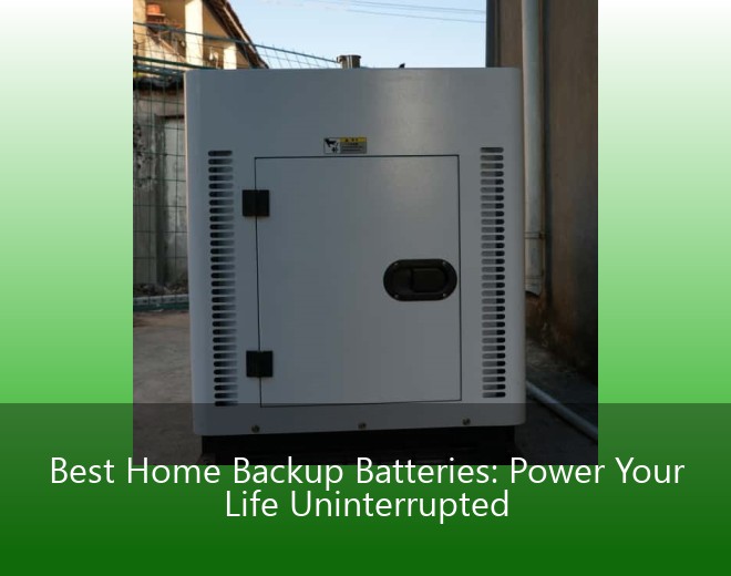 Best Home Backup Batteries: Power Your Life Uninterrupted