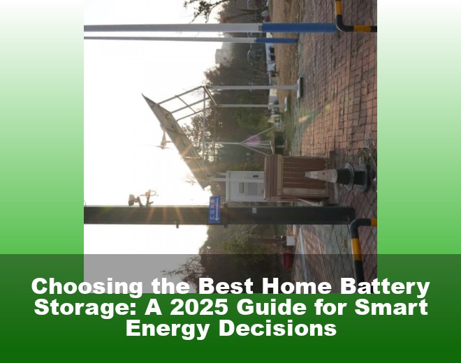 Choosing the Best Home Battery Storage: A 2025 Guide for Smart Energy Decisions