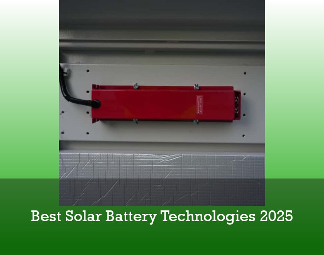 Best Solar Battery Technologies 2025