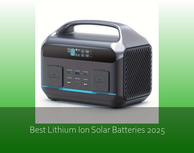 Best Lithium Ion Solar Batteries 2025