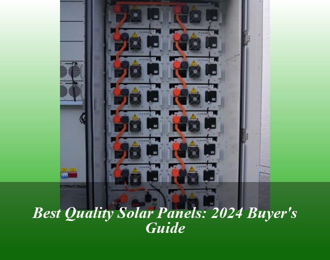 Best Quality Solar Panels: 2024 Buyer's Guide