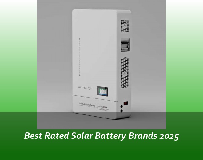 Best Rated Solar Battery Brands 2025