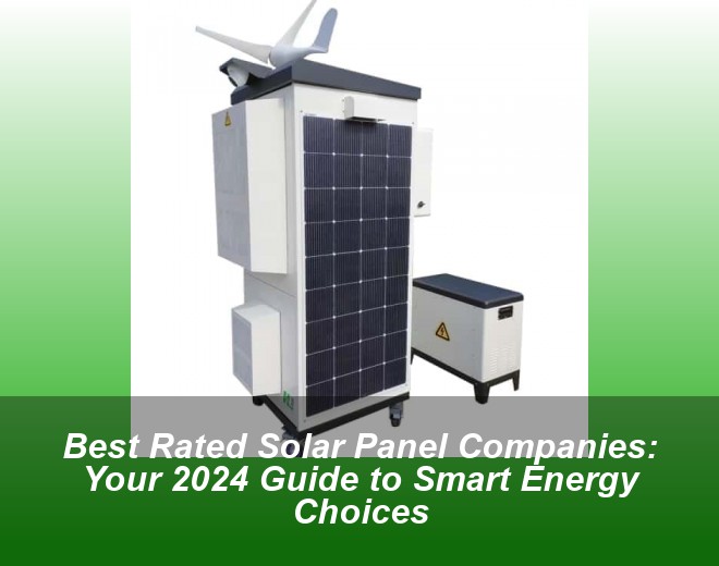 Best Rated Solar Panel Companies: Your 2024 Guide to Smart Energy Choices